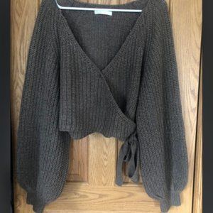 oak+fort wrap sweater